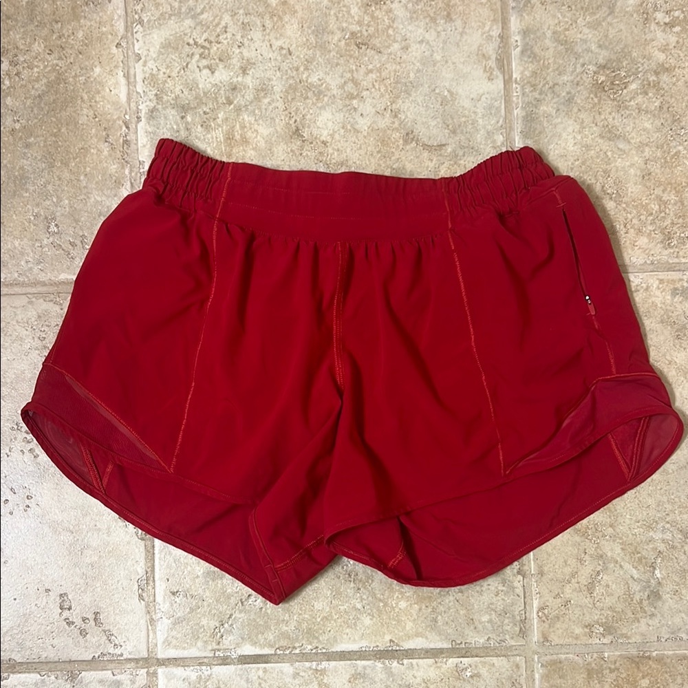 Red Lululemon Hotty Hot Shorts!
